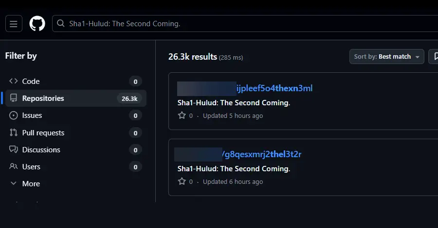 Second Sha1-Hulud Wave Affects 25,000+ Repositories via npm Preinstall Credential Theft